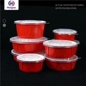 Търговия на едро с червена и бяла PP купа за еднократна употреба за парти