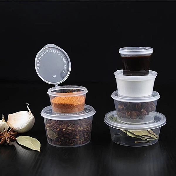 Spicy Oil Vinegar Sauce Cup With Lid 25ml Universal